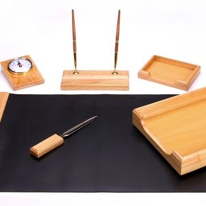 6 Pcs Wooden Executive Desk Set
